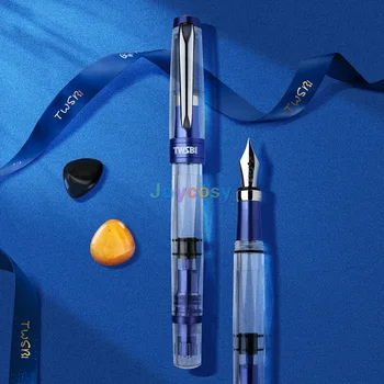  TWSBI Diamond 580ALR Перьевая ручка в синем цвете Klein Blue, 2021 специальный новый выпуск, механизм наполнения поршнем, подарочная коробка для офиса / бизнеса