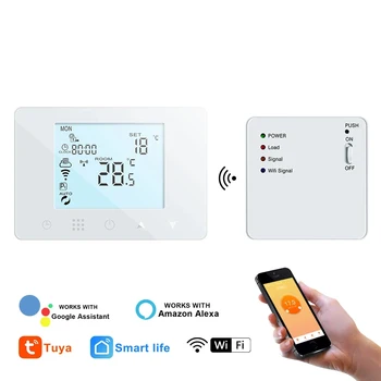  Tuya WiFi Умный термостат Настенный газовый котел Водяной электрический нагревательный регулятор температуры Tuya Alexa Google Smart Home