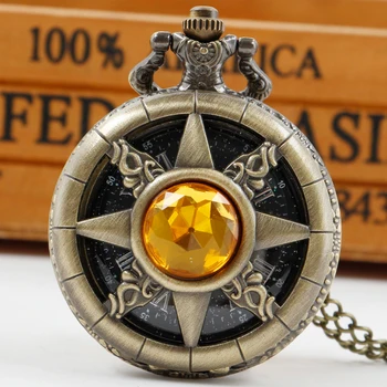  Flap Hollow Винтажные карманные часы Ожерелье Стимпанк Часы Кулон с цепочкой Подарки Часы reloj de bolsillo