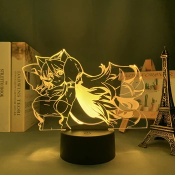  Аниме Светодиодный Свет Akame Ga Kill Leone для украшения спальни Свет Brithday Подарок Манга Комната Письменный стол 3D Лампа Akame Ga Kill Leone