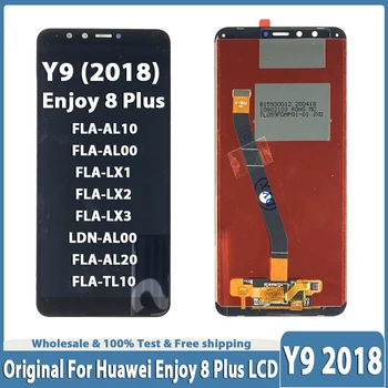  Оригинальный 5,93-дюймовый ЖК-дисплей для ЖК-дисплея Huawei Y9 2018 Enjoy 8 Plus FLA L22 LX2 LX1 LX3 Дисплей с сенсорным экраном Дигитайзер в сборе Замена
