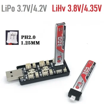  6CH USB 1S LiPo / LiHv 3,7 В / 4,2 В 3,8 В / 4,35 В Зарядное устройство Адаптер Плата 5 В 2 А USB Зарядное устройство для RC дрон игрушечный medel