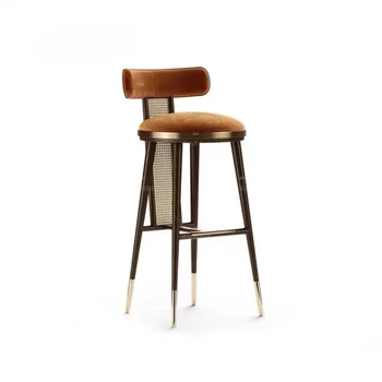  Характеристика Современные барные стулья Эргономичный дизайнерский табурет Скандинавские роскошные барные стулья Кухня Гостиная Высокая мебель Barkrukken SR50BC