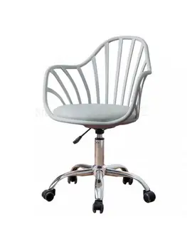  Nordic простой и удобный стул для персонала в общежитии подъемник офисный стул белый рабочий стул для учебы студенческий вращающийся стул