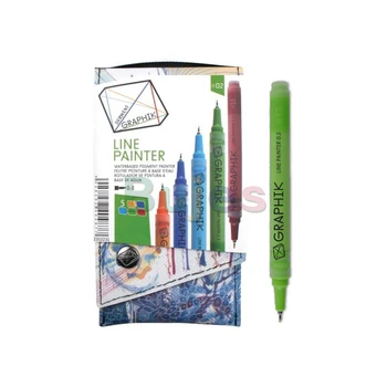  Графитовые ручки Derwent, цветные ручки Graphik Line Painter, палитра No3, 5 шт. в упаковке (2302232), художественные принадлежности для художника