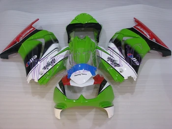  Комплекты обтекателя Ninja 250R 2014 Обвесы Ninja 250R 2012 Зеленый Черный Белый Обтекатель мотоцикла EX 250 2008 - 2014
