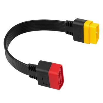   Новый разъем удлинительного кабеля OBD OBD2 для запуска x431 V / Easydiag 3.0 / Mdiag / Golo Main 16-контактный кабель «папа-мама» 36 см