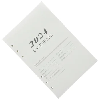  2024 Английский язык Повестка дня Книжная страница A5 Списки желаний Блокноты Бумага Блокноты для ежедневного использования Планировщик семьи
