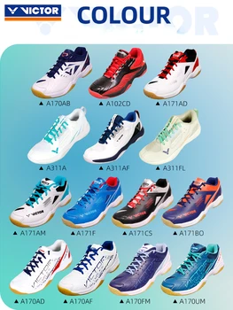  Обувь для бадминтона Новый 2023 оригинальный Victor Для мужчин Женская подушка Нескользящие спортивные кроссовки Ботинки теннис