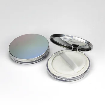 2022 новая 3 г серебряная ультратонкая сыпучая пудреница коробка с просеивателем и зеркалом, мини-косметический футляр может сочетаться с пуховкой для пудры 20 шт.