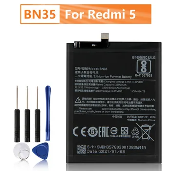  Запасной аккумулятор телефона BN35 для Xiaomi Red mi 5 5.7 Redrice 5 3300mAh с бесплатными инструментами