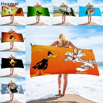  Daffy Duck Looney Bath Полотенце пляжное полотенце женское шелковое длинное юбка с принтом бикини покрытое солнцезащитное одеяло