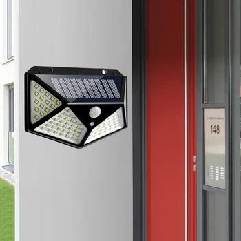   Высококачественный настенный светильник Прочный Украшение двора на солнечных батареях Клеевая доска Атмосферостойкое Стильное наружное освещение Инновационное