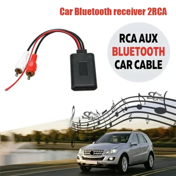  Автомобильный беспроводной Bluetooth-приемник Модуль для 2RCA Интерфейс Транспортные средства Адаптер кабеля AUX HIFI Sound Music Audio Stereo Receiver