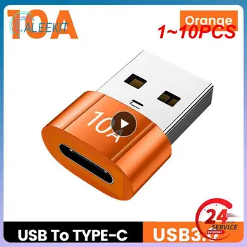  1 ~ 10 шт. Elough 10A USB на Type C OTG Адаптер USB3.0 Type C Female to USB Male Converter Поддержка передачи данных Зарядный преобразователь