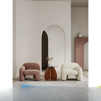  Одноместный диван-кресло для знаменитостей онлайн, скандинавская легкая роскошь, минималистичное творчество, балкон для ленивых людей, гостиная