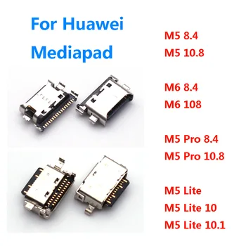  2 шт. Зарядный порт для Huawei Mediapad M5 Lite 10 10.1 M5 M6 Pro 8.4 10.8 дюймов Type-C USB Разъем Разъем Док-станция Ремонт док-станции