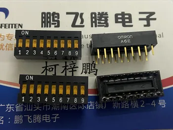  1 шт. Импортный японский переключатель с телефонным кодом A6E-9101 9-битный прямой штекер 2,54 мм ключ плоский код циферблата