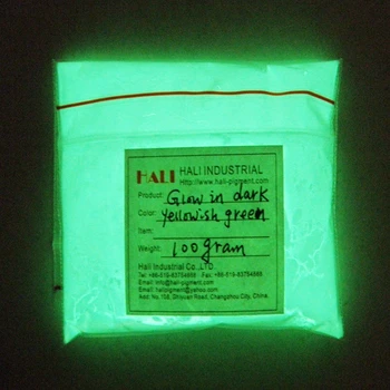  Фотолюминесцентный пигмент светящийся в темноте пигмент светящийся порошок желтовато-зеленый (заказ достигает 5 кг, указывается специальная цена почтовых расходов)