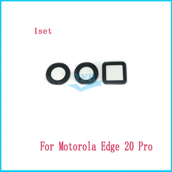  1 комплект Стеклянная крышка объектива задней камеры с клейкой наклейкой для Motorola Moto Edge 20 Pro XT2153-1 Замена Ремонт