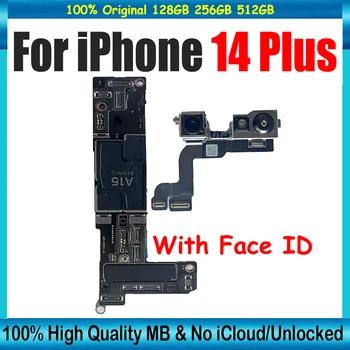  Бесплатный icloud для iPhone 14 Plus 14Plus Материнская плата с разблокированной материнской платой Face ID Материнская плата с полночиповой системой IOS