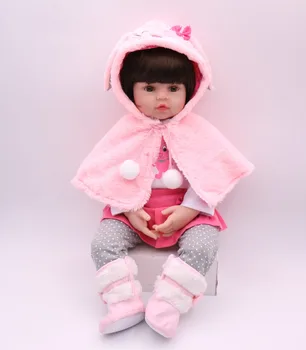 большой размер 60 см 6-9 месяцев настоящий ребенок возрожденный малыш силиконовые куклы младенцы мода принцесса подарок для девочек bebe подарок bonecas