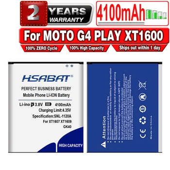  HSABAT для GK40 MOT1609BAT M0T1609BAT 4100 мАч Аккумулятор для MOTOROLA MOTO G4 PLAY XT1600 XT1609 XT1607 XT1676,XT1677,XT1700,XT1750