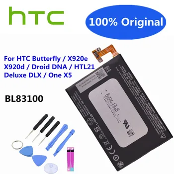   Новый 2020 мАч BL83100 оригинальный аккумулятор для телефона HTC Butterfly X920e X920d Droid DNA Deluxe DLX One X5 THL21 Высококачественный аккумулятор