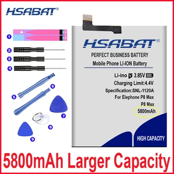  HSABAT 0 Cycle 5800 мАч Батарея для Elephone P8 Max Высококачественный аккумулятор для замены мобильного телефона