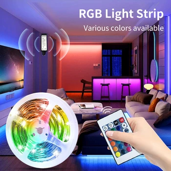 RGB светодиодная лента 5 В USB диод TPAE SMD3535 2 м 3 м 5 м 10 м 15 м с ИК-24 клавишей Пульт дистанционного управления Подсветка телевизора Украшение спальни