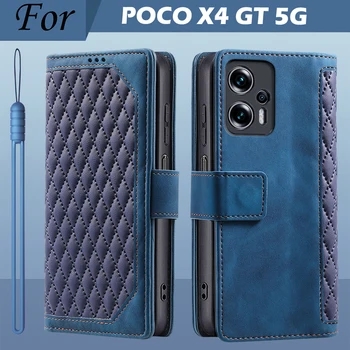  POCO X4 GT Чехол для телефона откидной кожаный магнитный кошелек Etui для Xiaomi POCO X4 GT Чехол Чехол Чехол для карт POCO X4 GT 5G