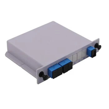  5 шт./пакет Разветвитель SC UPC PLC 1X4 Волоконно-оптическая коробка FTTH PLC Splitter с SC 1X4 Планарный волноводный тип Оптический разветвитель