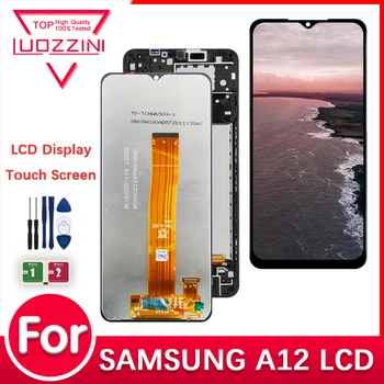   ЖК-дисплей супер качества AAA+ для Samsung Galaxy A12 A125F A125F / DS Дисплей с/без рамки Замена дигитайзера с сенсорным экраном в сборе