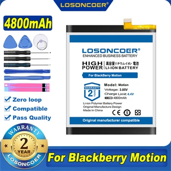 100% оригинальный аккумулятор LOSONCOER NEW емкостью 4800 мАч для мобильного телефона BlackBerry Motion