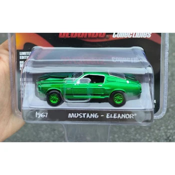  литой сплав 1:64 в масштабе Mustang Green Machine Edition Модель автомобиля Взрослый Классическая коллекция Дисплей Орнамент Подарок Сувенир