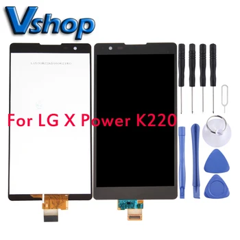   для LG X Power ЖК-дисплей Сенсорный экран и дигитайзер Полная сборка для запасных частей для мобильного телефона LG K220