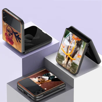  Симпатичный чехол для телефона собаки чихуахуа для Samsung Galaxy Z Flip 3 4 Z Flip 5G Ударопрочная жесткая крышка Z Flip 3 5G Z Flip 4 5G TPU PC H