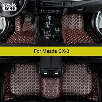  CUWEUSANG Изготовленные на заказ автомобильные коврики для Mazda CX3 CX-3 2015-2023 Автоковры Аксессуар для ног Coche