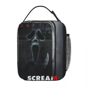  Scream 6 VI Фильм Фильм Термоизолированные Ланч Сумки На открытом воздухе Портативный Bento Box Термоохладитель Ланч-бокс
