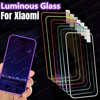  Светящееся закаленное стекло для Xiaomi 12T 11T Pro Светящееся защитное стекло для Redmi Note 11 Pro Max 11s 12T Pro Защитная пленка
