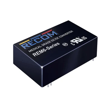  REM6-2412S Recom Сквозной преобразователь постоянного тока 6 Вт, вход 18-36 В постоянного тока, выход 12 В постоянного