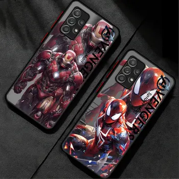  Матовые чехлы Чехол для телефона для Samsung Galaxy A41 A11 A51 A70 A70s A50 A50s A21s A71 4G A31 71 Marvel Avengers Alliance Мягкая обложка