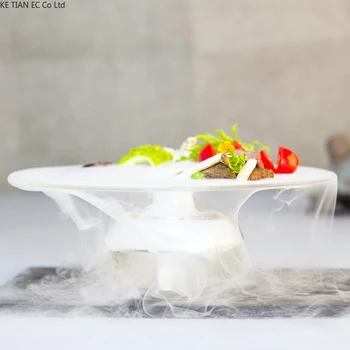  Креативная сухая стеклянная кухонная посуда Роскошные салатники для отелей Полая посуда ручной работы Молекулярная гигиена окружающей среды