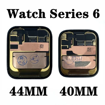  Оригинальный ЖК-дисплей для Apple Watch Series 6 40 мм 44 мм 40 мм 44 мм ЖК-дисплей Оцифровка сборки Замена оригинала