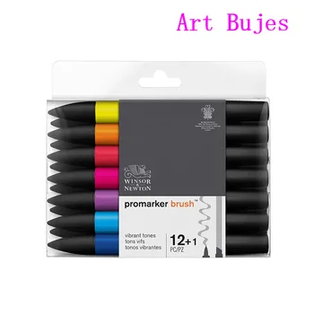  UK winsornewton маркер для эскизов 6 цветов набор маркеров для рисования 6A 6B 6C 6D мягкий спирт с двойной головкой маркер для масляной живописи