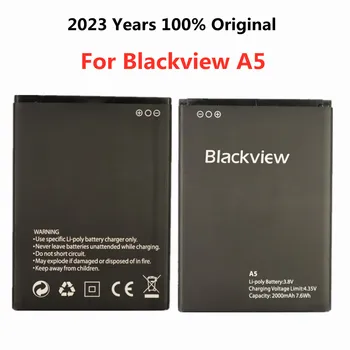  2023 Годы Оригинальный аккумулятор Blackview 2000 мАч для Blackview A5 A 5 Замена батареи для мобильного смартфона Батареи Батареи