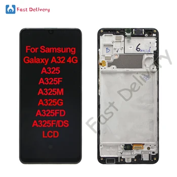   для Samsung Galaxy A32 4G A325 A325F A325M A325G A325FD A325F / DS ЖК-дисплей Сенсорный экран Дигитайзер в сборе 100% проверено
