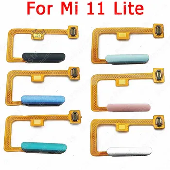 Для Xiaomi Mi 11 Lite Датчик отпечатков пальцев Лента кнопки «Домой» Гибкий кабель отпечатков пальцев Ремонт Запасные части