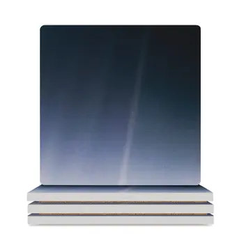  Бледно-голубая точка — Вояджер-1 ? Редакция 2020 г. Керамические подставки (квадратные) керамическая керамическая подставка черная Подставки