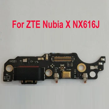  Оригинальная рабочая зарядная док-станция Порт Зарядное устройство Плата Микрофон USB Разъем Зарядка Гибкий кабель для ZTE Nubia X NX616J Пластина
